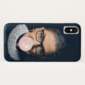 Ruth Bader Ginsburg Pink Bubble gum Case-Mate iPhone Hülle (Rückseite (Horizontal))