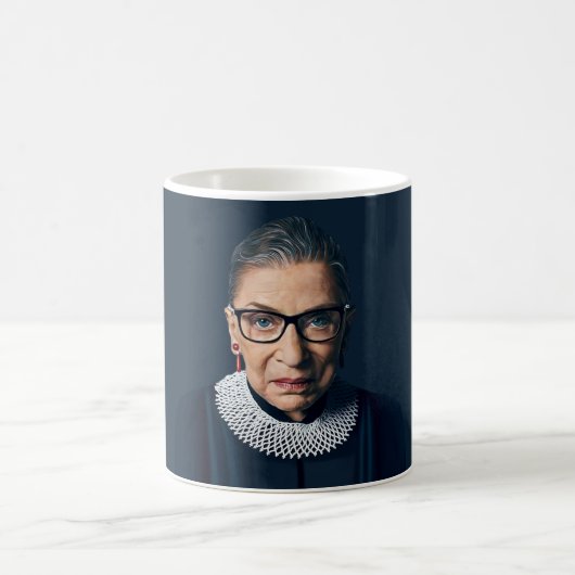 Ruth Bader Ginsburg Pink Bubble gum Kaffeetasse (Mittel)