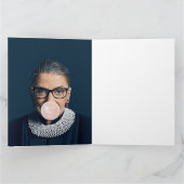 Ruth Bader Ginsburg Pink Bubble gum Karte (Innenseite)