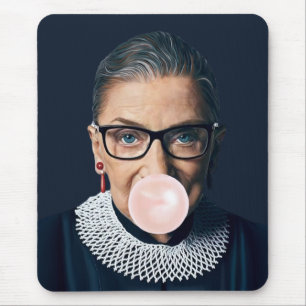 Ruth Bader Ginsburg Pink Bubble gum Mousepad