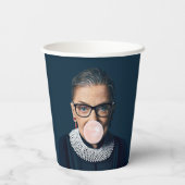 Ruth Bader Ginsburg Pink Bubble gum Pappbecher (Rückseite)