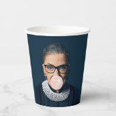 Ruth Bader Ginsburg Pink Bubble gum Pappbecher (Vorderseite)