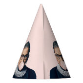 Ruth Bader Ginsburg Pink Bubble gum Partyhütchen (Rückseite)