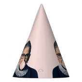 Ruth Bader Ginsburg Pink Bubble gum Partyhütchen (Links)