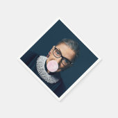 Ruth Bader Ginsburg Pink Bubble gum Serviette (Ecke)