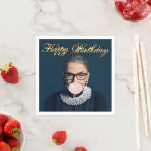 Ruth Bader Ginsburg Pink Bubble gum Serviette (Beispiel)