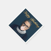 Ruth Bader Ginsburg Pink Bubble gum Serviette (Ecke)