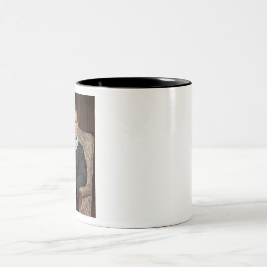 Ruth Bader Ginsburg Portrait Zweifarbige Tasse (Mittel)