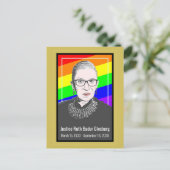 Ruth Bader Ginsburg Postcard, Oberster Gerichtshof Postkarte (Stehend Vorderseite)