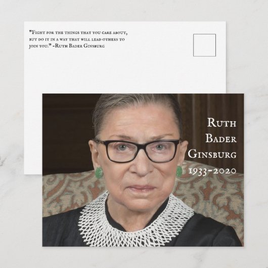 Ruth Bader Ginsburg Postkarte (Vorne/Hinten)