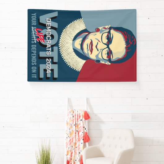Ruth Bader Ginsburg Pro-Choice 2024 Poster Banner (InSitu)