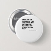Ruth Bader Ginsburg Quote Care Button (Vorne & Hinten)