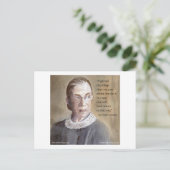 Ruth Bader Ginsburg & Quote Postkarte (Stehend Vorderseite)