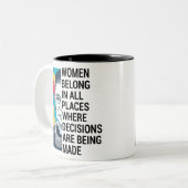 Ruth Bader Ginsburg Quote, SCOTUS, Notoriker RBG Zweifarbige Tasse (Vorderseite Links)