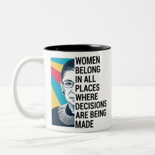Ruth Bader Ginsburg Quote, SCOTUS, Notoriker RBG Zweifarbige Tasse