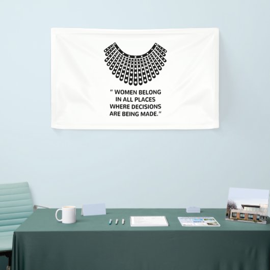 RUTH BADER GINSBURG RBG BANNER (Messeveranstaltung)