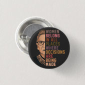 Ruth Bader Ginsburg RBG Button (Vorne & Hinten)