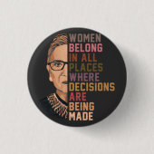 Ruth Bader Ginsburg RBG Button (Vorderseite)