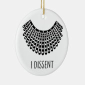 Ruth Bader Ginsburg, RBG Dissent Collar Keramik Ornament (Rechts)