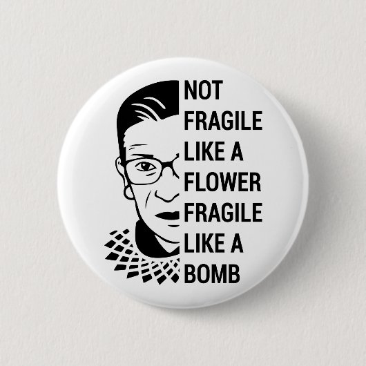 Ruth Bader Ginsburg, RBG, Feminist Button (Vorderseite)