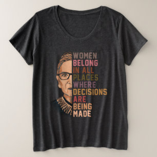 Ruth Bader Ginsburg RBG Große Größe T-Shirt
