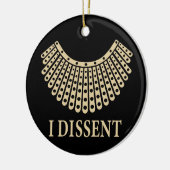 Ruth Bader Ginsburg, RBG I Dissent Collar, RBG Keramik Ornament (Links)