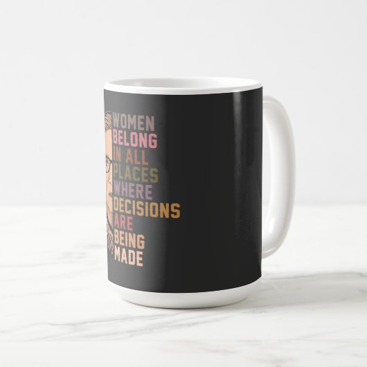 Ruth Bader Ginsburg RBG Kaffeetasse (VorderseiteRechts)