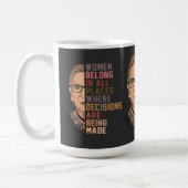 Ruth Bader Ginsburg RBG Kaffeetasse (Links)