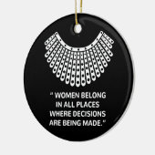 RUTH BADER GINSBURG Rbg Keramik Ornament (Links)