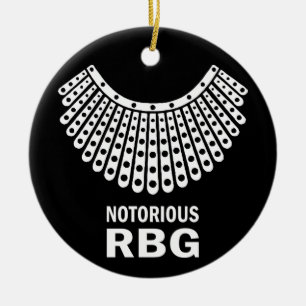 Ruth Bader Ginsburg - RBG Keramik Ornament