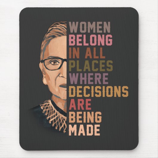 Ruth Bader Ginsburg RBG Mousepad (Vorne)