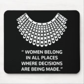 RUTH BADER GINSBURG Rbg Mousepad (Vorne)