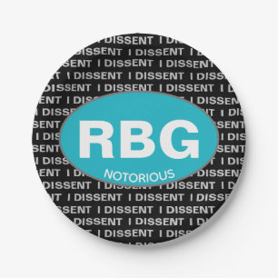 Ruth Bader Ginsburg RBG Oberster Gerichtshof Femin Pappteller
