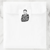 Ruth Bader Ginsburg RBG Quadratischer Aufkleber (Tasche)