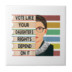 Ruth Bader Ginsburg RBG Quote Girl with B Fliese