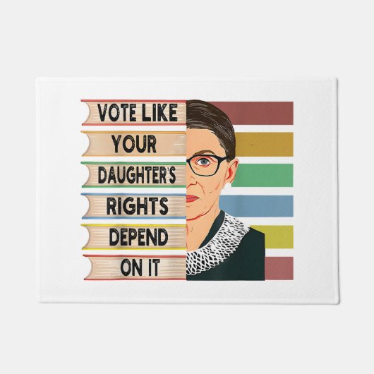 Ruth Bader Ginsburg RBG Quote Girl with B Fußmatte (Vorderseite)