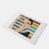 Ruth Bader Ginsburg RBG Quote Girl with B Fußmatte (Schrägansicht)