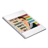 Ruth Bader Ginsburg RBG Quote Girl with B Notizblock (Rechte Seite)