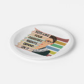 Ruth Bader Ginsburg RBG Quote Girl with B Pappteller (Schrägansicht)