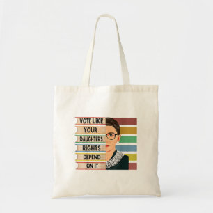 Ruth Bader Ginsburg RBG Quote Girl with B Tragetasche