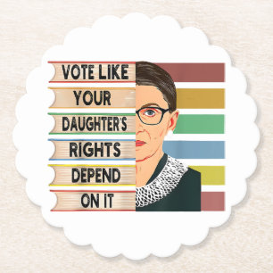 Ruth Bader Ginsburg RBG Quote Girl with B Untersetzer
