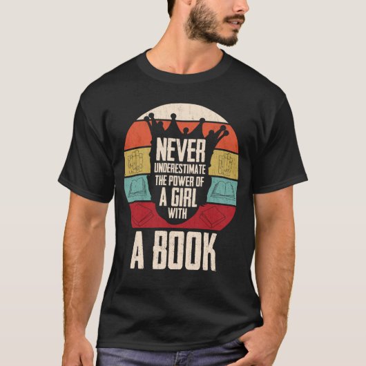 Ruth Bader Ginsburg RBG Quote Girl with Book Women T-Shirt (Vorderseite)