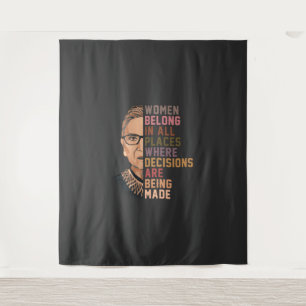 Ruth Bader Ginsburg RBG Wandteppich