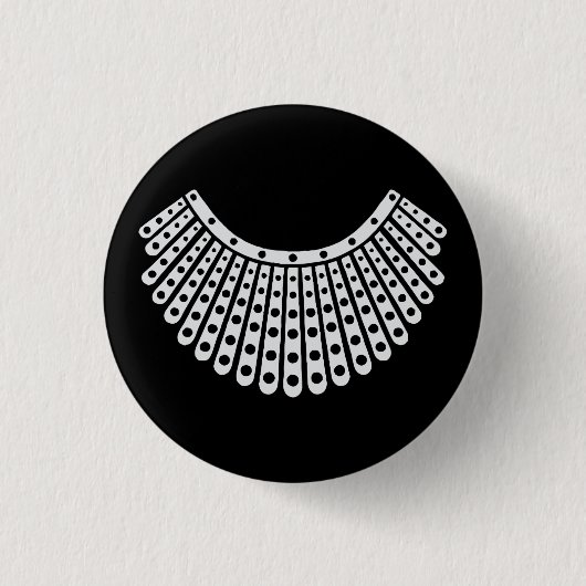 Ruth Bader Ginsburg, RBG Womens, RBG Kragen Button (Vorderseite)