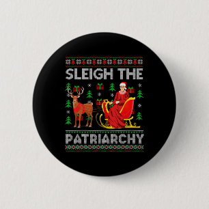 Ruth Bader Ginsburg Rbg Xmas Sleigh P Button