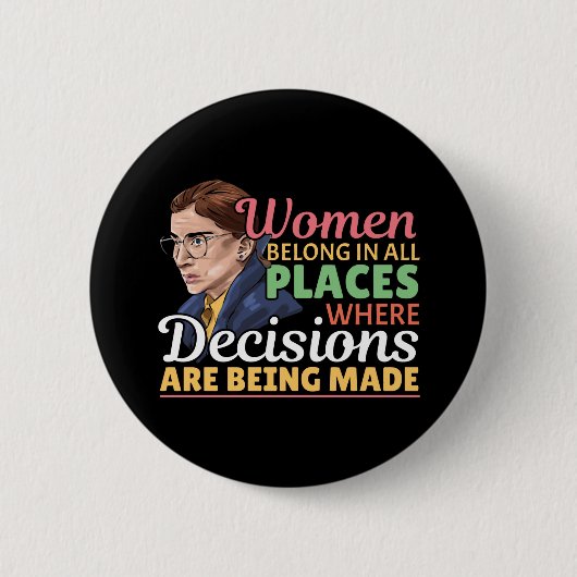 Ruth Bader Ginsburg Richterin Button (Vorderseite)
