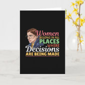 Ruth Bader Ginsburg Richterin Karte (Gelbe Blume)