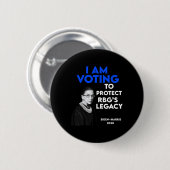 Ruth Bader Ginsburg&#';s Legacy Vote Biden 2020 Button (Vorne & Hinten)