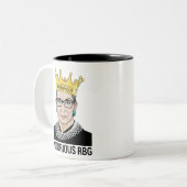 Ruth Bader Ginsburg Tasse, Rbg Tasse, Notoring RBG Zweifarbige Tasse (Vorderseite Links)