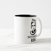 Ruth Bader Ginsburg Tasse, RBG Tasse, Notoring Rbg Zweifarbige Tasse (VorderseiteRechts)